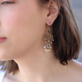 Drops of Gold Set,Elegant Earring, Shizuka 