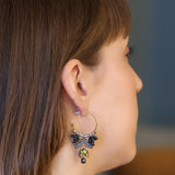 Moonlight Shimmer Set,Hoop Earring, Oscuro 