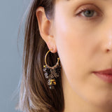 Moonlight Shimmer Set,Hoop Earring, Oscuro 