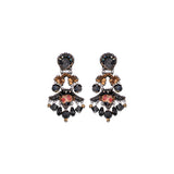Obsidian Night Set,Beaded Earring,Sumi 