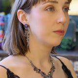 Purple Passion Set,Unique Necklace,Charm 