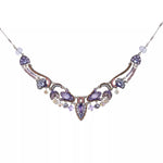 Purple Festive Necklace Plum Blossom Set, Prunella