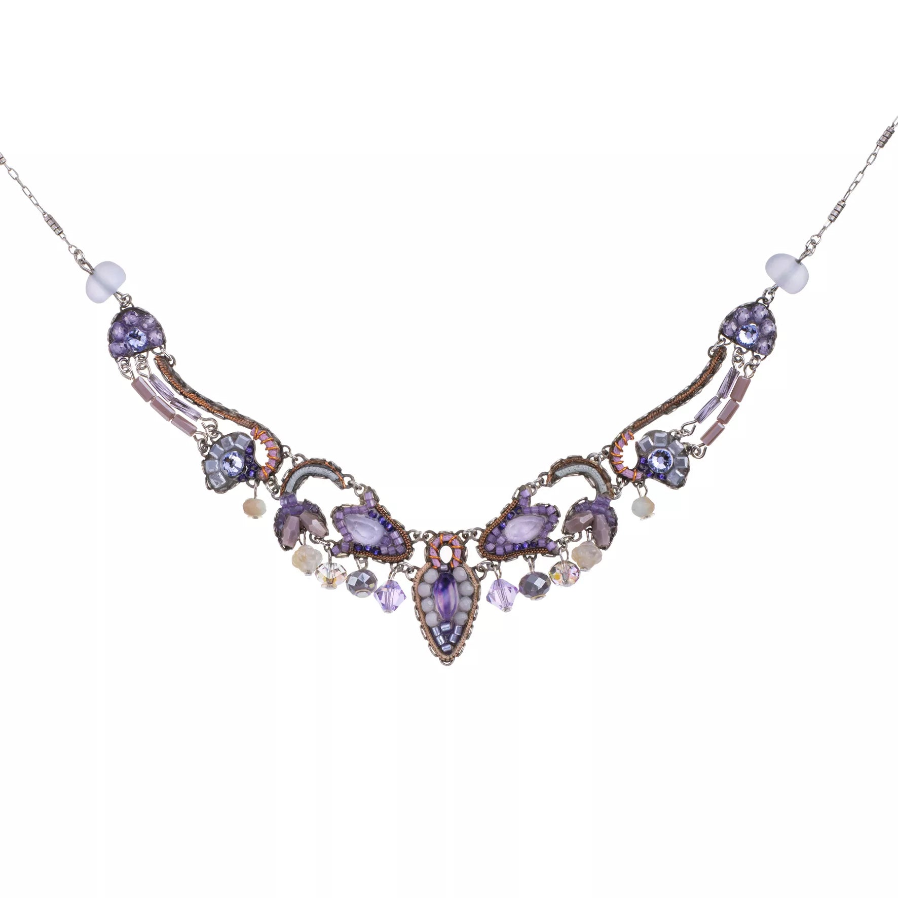 Purple Festive Necklace Plum Blossom Set, Prunella