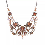 Peach Bridal Necklace Stylish Wedding Set, Momo