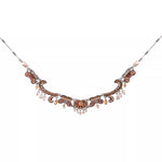 Peach Bridesmaid Necklace Stylish Wedding Set, Momoka