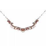 Peach Bridesmaid Necklace Stylish Wedding Set, Momoka