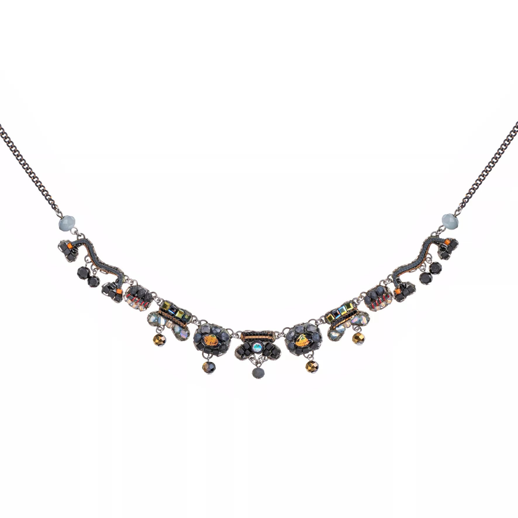 Black Small Necklace Black Forest Set, Kala