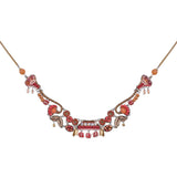 Elegant Necklace Radical Red Set, Rosso