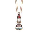 Noble Wine Set, Garnet Necklace