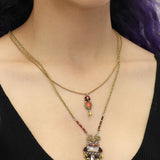 Noble Wine Set, Garnet Necklace