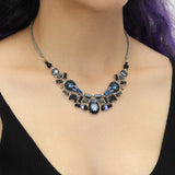 Indigo Summits Set, Silverwave Necklace