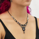 Obsidian Set, Classy Necklace, Nocturne