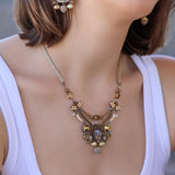 Drops of Gold Set,Flowing Necklace, Paz 