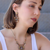 Drops of Gold Set,Flowing Necklace, Paz 
