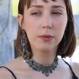 Moonlight Shimmer Set,Statement Choker Necklace,Ombra 