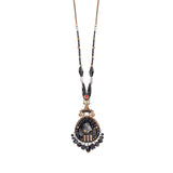 Obsidian Night Set,Elegant Pendant Necklace,Ember 