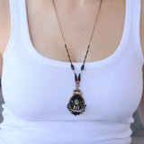 Obsidian Night Set,Elegant Pendant Necklace,Ember 