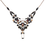 Obsidian Nighty Set,Beaded Necklace,Braise 