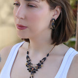 Obsidian Night Set, Earring,Spitha 