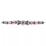 Purple Beaded Bracelet Plum Blossom Set, Plum