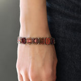 Scarlet Bloom Set,Beaded Bracelet, Soma 