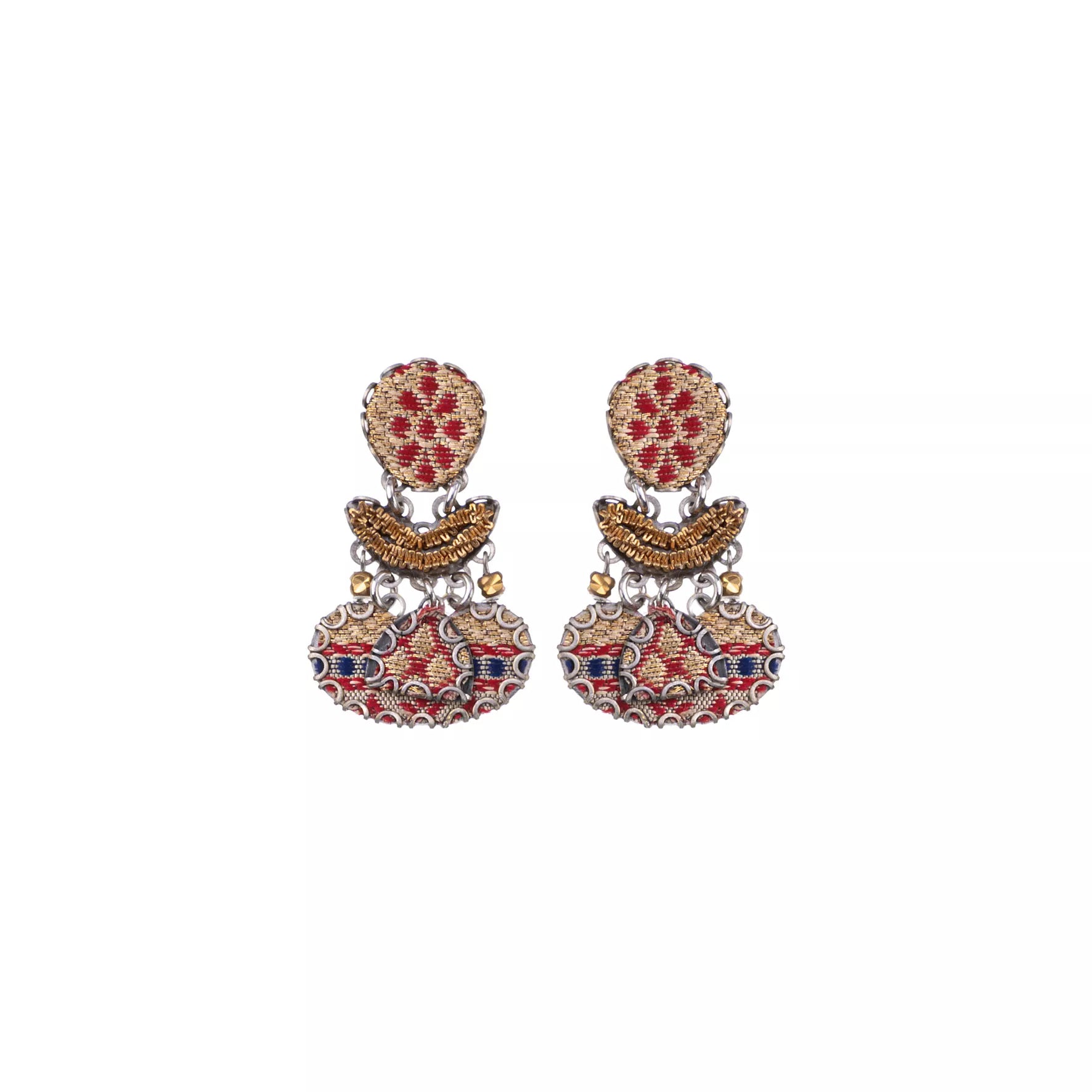 Gold Festive Earrings Royal Gold Set, Aloki