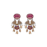 Red Delicate Earrings Ancient Royalty Set, Lzumi