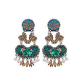 Green Vitage Earrings Royal Velvet Set, Richelle