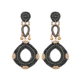 Gilded Black Set, Velmira Earrings