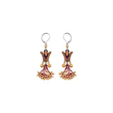 Plum Wine Set, Hanging  Earrings, Lirio