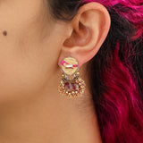 Plum Wine Set, Purple Earrings, Petaline