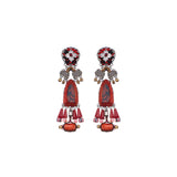 Crimson Fire Set,Long Earring,Kaen 