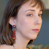Crimson Fire Set,Dangle Earring,Nar 