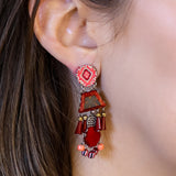 Crimson Fire Set, Earring,Tuli 