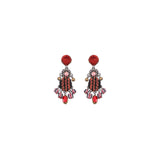 Crimson Fire Set,Delicate Earring,Feu 