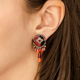 Crimson Fire Set,Stud Earring,Honoo 