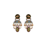 Vintage Gold Set,Artistic Earring,Midori 