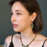 Vintage Gold Set,Dangle Earring, Solace