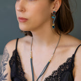 Ocean Abyss  Set,Long delicat Earring,Samudra 