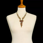 Gold Festive Necklace Royal Gold Set, Oriana jewelry bust H3481B