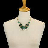 Green Festive Necklaces Royal Velvet Set, Lmara