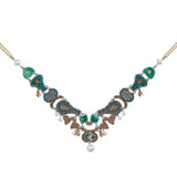 Green Female Necklaces Royal Velvet Set, Zenadia