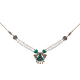 Green Elegant Necklaces Royal Velvet Set, Altheo