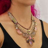 Plum Wine Set, Artisan Necklace, Uma