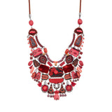 Crimson Fire Set,Bold Necklace,Blaze 