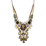 Vintage Gold Set,Statement Necklace,Prairie 