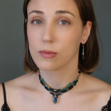 Ocean Abyss  Set,Artisan Choker Necklace, Abyssos