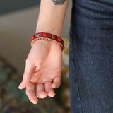 Crimson Fire Set,Artistic Bracelet,Fiamma 