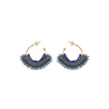 Mid Season Set, Blue Hoop Chooli Earrings