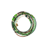Mid Season Set, Green Beaded Kawani Bracelet
